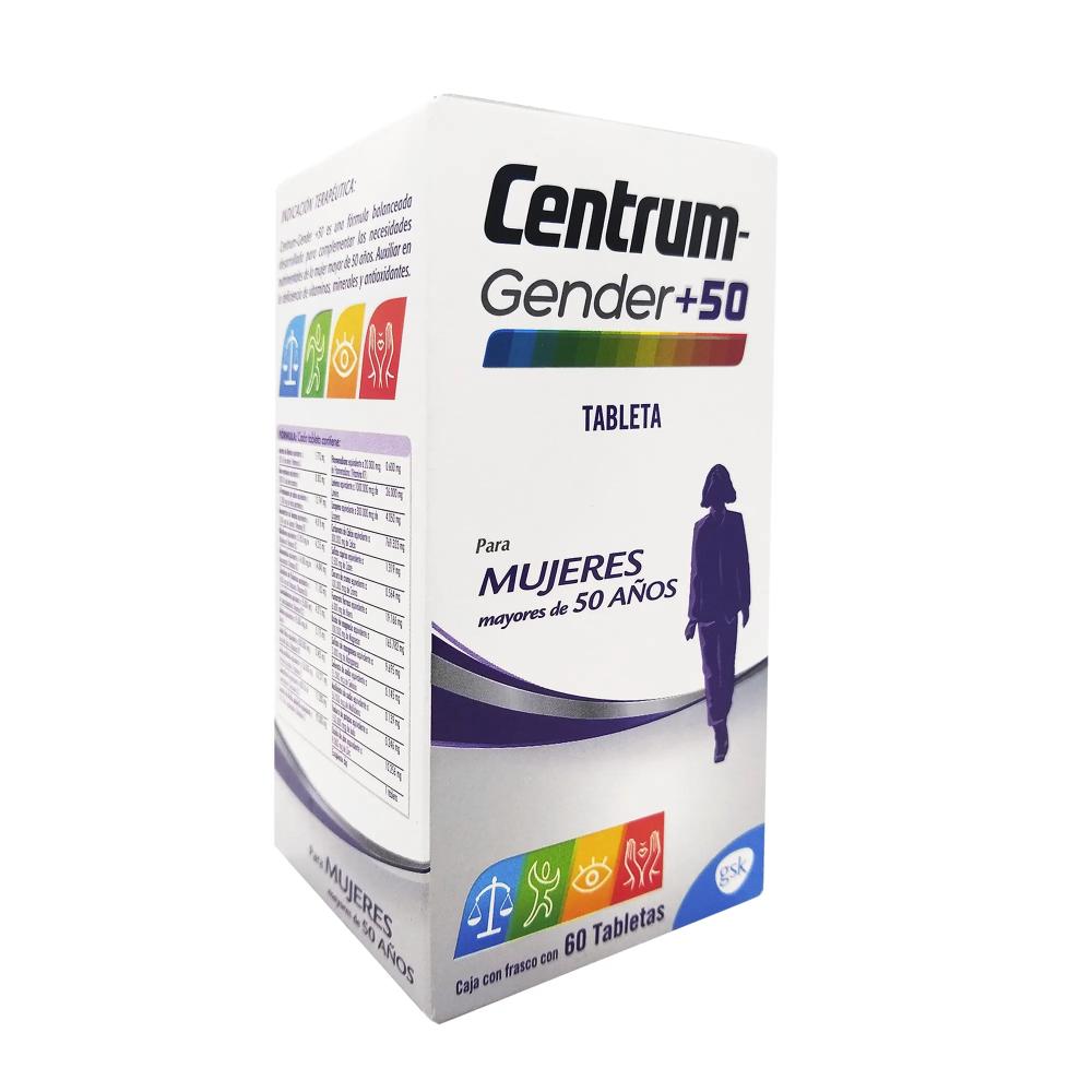 CENTRUM GENDER+50 MUJER MULTIVITAMINICOS Tableta