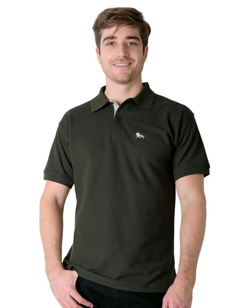 Playera Hombre Basico Polo Verde Stfashion 52605019