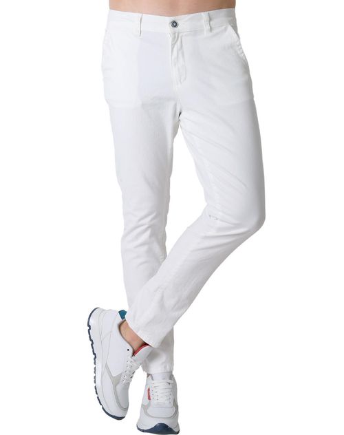 Pantalón Hombre Casual Skinny Blanco Stfashion 53705014