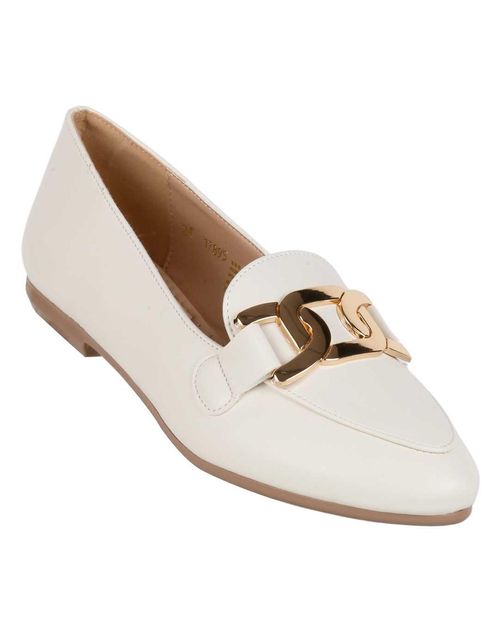 Flat Mujer Crema Stfashion 12304010 Beige