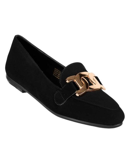 Flat Mujer Negro Stfashion 12304024