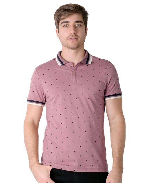 Playera Hombre Moda Polo Rosa Stfashion 71605000