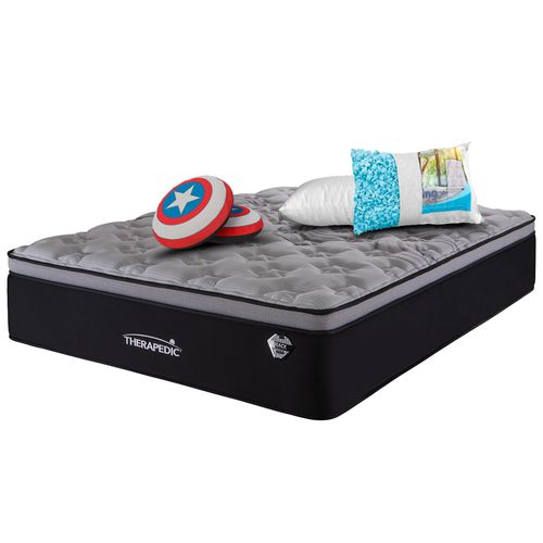 Colchón Therapedic King Size Porto + Almohada Foam + Cojin