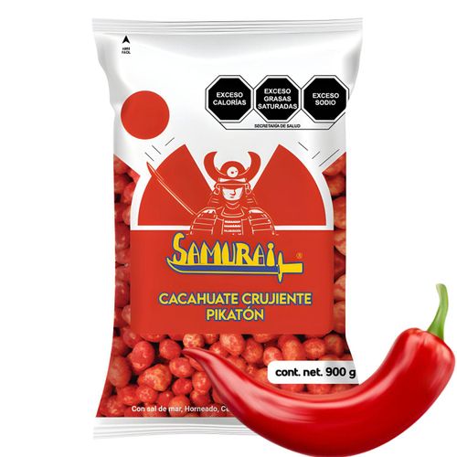 Cacahuate Japonés Samurai Sabor Picatón Botana Horneado 900g