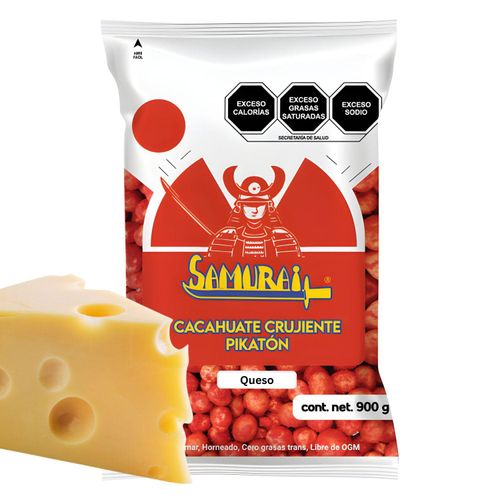 Cacahuate Japonés Samurai Sabor Queso Botana Horneado 900g