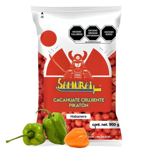 Cacahuate Japonés Samurai Sabor Habanero Horneado 900g