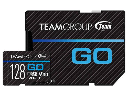 Memoria TEAMGROUP GO MicroSDXC UHS-I U3 de 128 GB, Clase 3, incluye