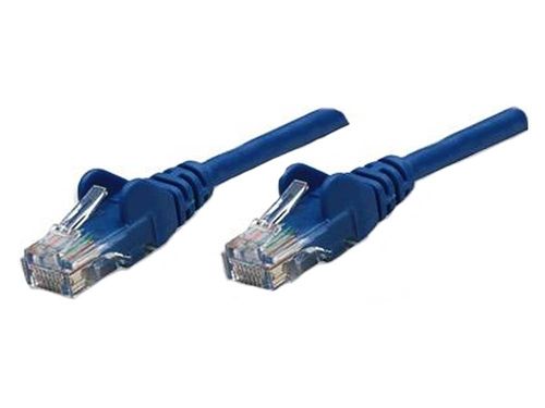 Cable de red, Cat5e, UTP RJ-45 Macho / RJ-45 Macho, 0.45 m, Azul