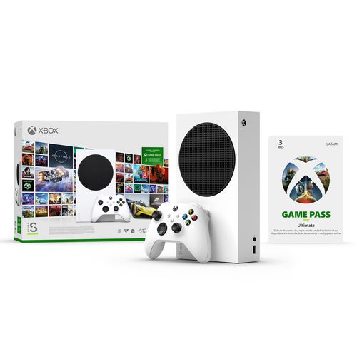 Consola Xbox Series S Starter Pack 512 GB con 3 Meses de Game Pass Ultimate