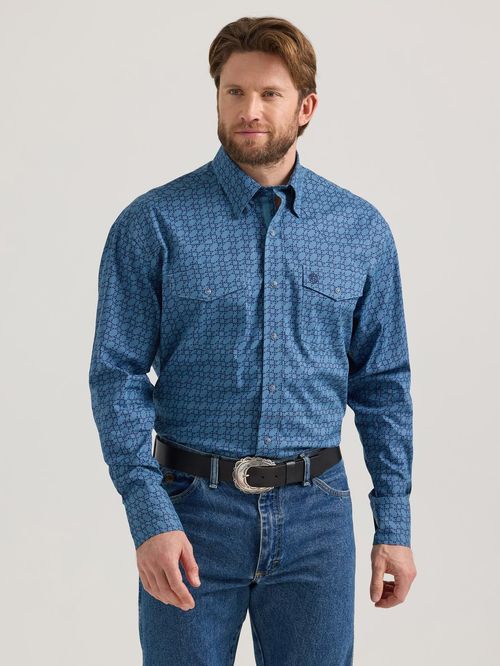 Camisa Vaquera Hombre Wrangler Regular Fit Manga larga 513 Multicolor