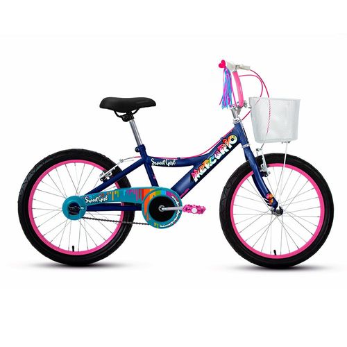 Bicicleta Infantil Mercurio Sweet Girl R20 1V Azul