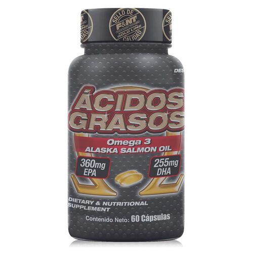 Omega 3 Ácidos Grasos De Salmón De Alaska F&NT 60 Cápsulas