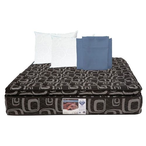Colchón Queen Size Spring Air Morgan + Sábanas + 2 Almohadas Osos RGH