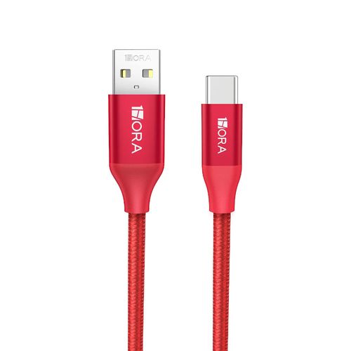 1Hora Cable Nailon Reforzado Tipo C 3A 1M CAB262