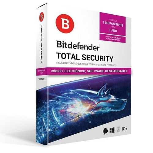 Lic HP Consumo antivirus Bitdefender Total Security Licencia de 1 año