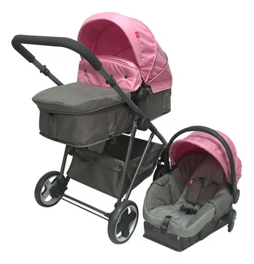 CARRIOLA DBEBE TRAVEL SYSTEM QUEEN ROSA Y AUTOASIENTO