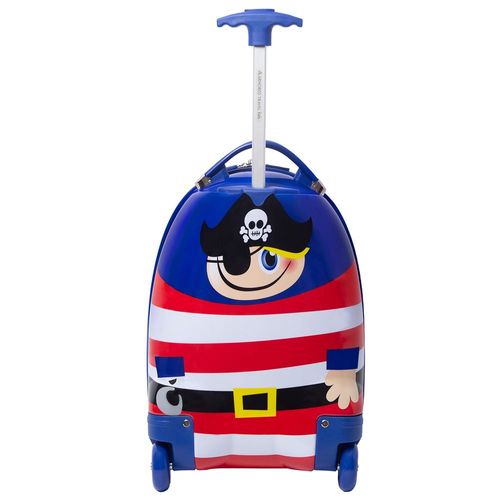 Maleta de viaje niñas niños carry on 16 Pulg 2 a 6 años Pirata Armored