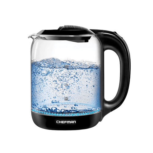 Hervidor de Agua Chefman RJ11-17-GOPP-MX de Cristal 1.7 L Negro