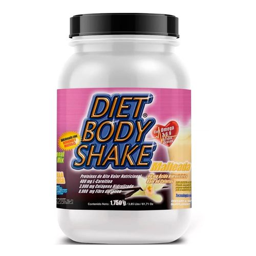 Malteada Dietética Diet Body Shake F&NT 1,750 gr Sabor Vainilla