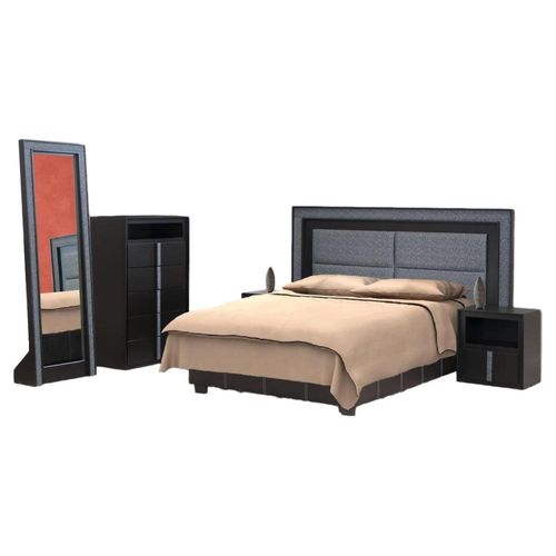 Recamara Modelo Sahara King Size - Chocolate