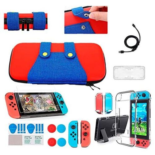 Estuche Overol KIT 16 en 1 Brandtrendy Compatible con Nintendo Switch