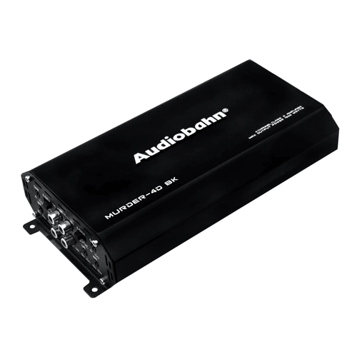 Audiobahn Amplificador Clase D 4 Canales Murder4d 1500w MURDER4DBK