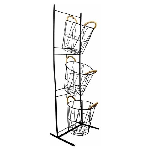 Organizador de 3 niveles con canastas colgantes