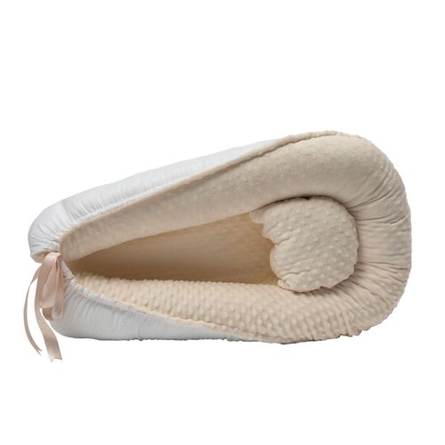 Nido Colecho Para Bebé, Cuna Portátil Beige, Memory Foam