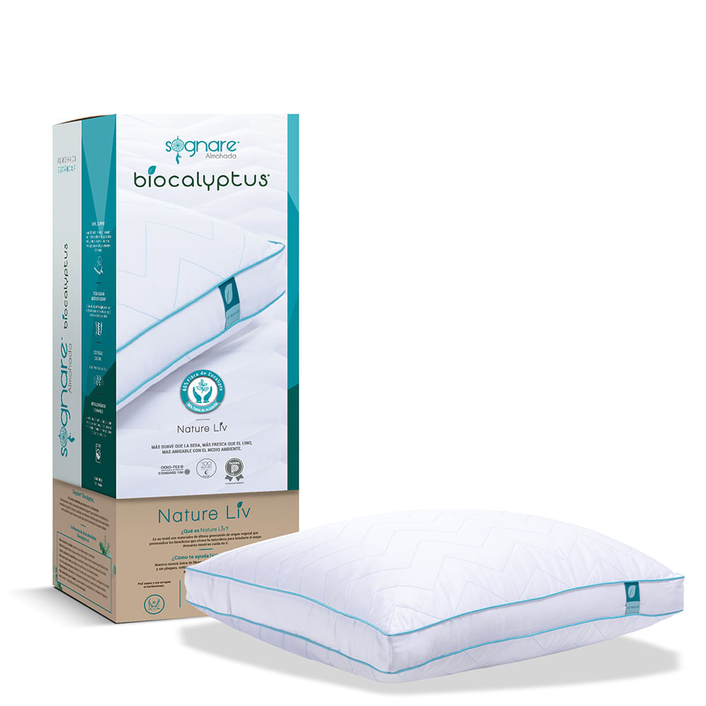 Sognare Almohada Biocalyptus King Size Firme Fibras de Eucalipto