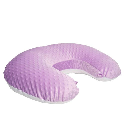 Almohada De Lactancia/ Cojín para Alimentar Bebé con Biberón  o Fórmula Con Funda Lavable Lila