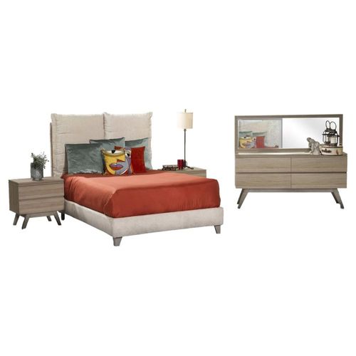 Recamara King Size 6 Piezas Mae - Fresno