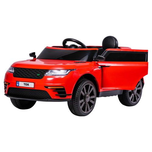 Carro para Ninos Electrico Montable Camioneta USB Musica Radio Rojo