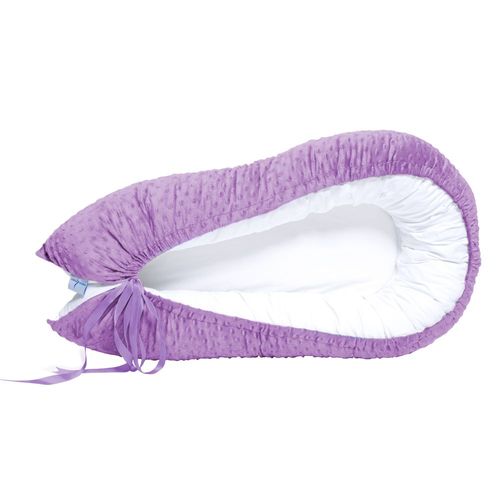 Nido Colecho Para Bebé, Cuna Portátil Lila, Memory Foam