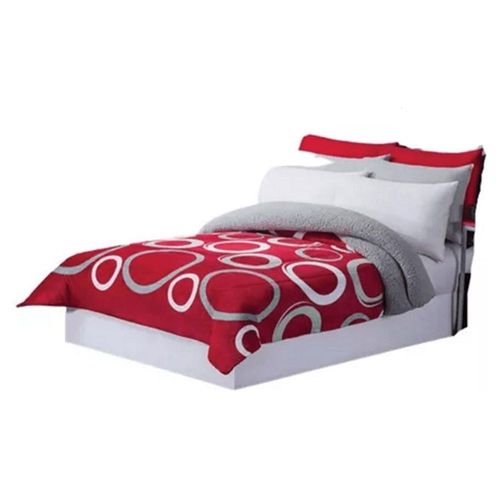 Cobertor Borrega Universo Matrimonial Poliester Rojo Concord