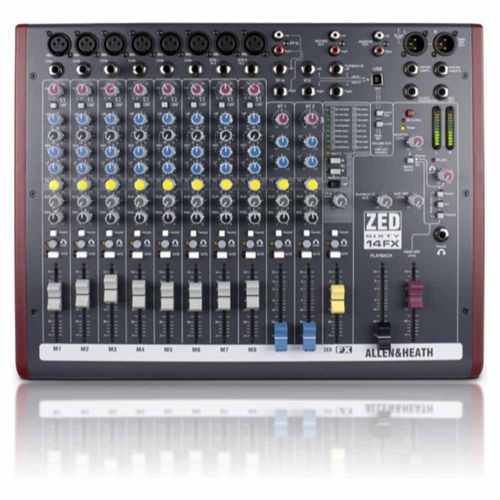 Mezcladora ALLEN&HEATH ZED6014FX 8 Canales Mono/16 Efectos internos