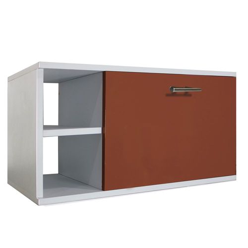 Gabinete Baño Moderno Ensamblado Mdf Elegante Vinil Cafe