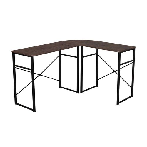 Escritorio Esquinero Top Living Minimalista con Forma de L Café