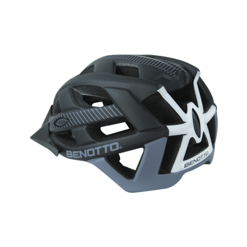 Casco Bicicleta Benotto Montaña Hb3-9 Negro Con Visera
