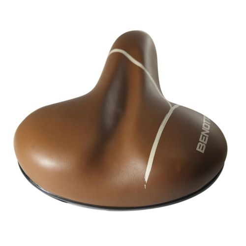 Asiento Bicicleta Benotto Urbano Café Con Broche At-6027b