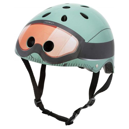 Casco Bicicleta Con Luz Infantil Militar Small Hornit