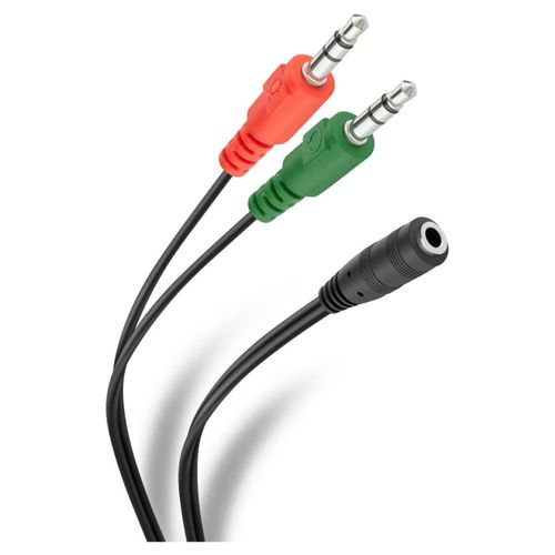 Cable 2 Plug 3.5mm Estéreo A Jack 3.5mm Diadema Trrs Steren