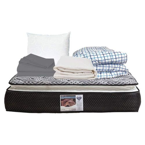 Colchón Queen Size Spring Air Omega + Full Blancos RGH