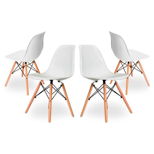 Set de 4 sillas Moss - Blanco