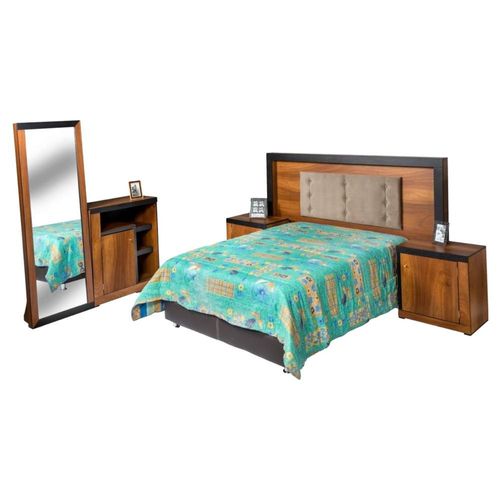 Recamara King Size 5 Piezas Lando - Cafe