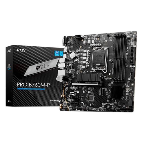 T. Madre MSI PRO B760M-P, Chipset Intel B760, Soporta Intel 14va