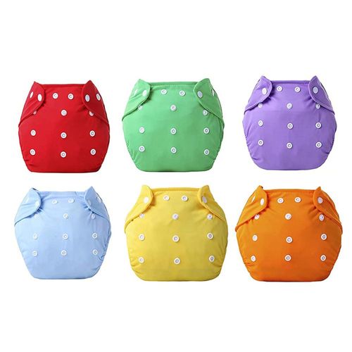 Set de 6 Pañales Ecológicos de Tela para Bebés +6 insertos.