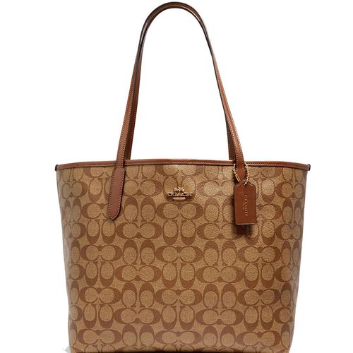 BOLSA COACH CITY TOTE 5696 IME74 CAFÉ