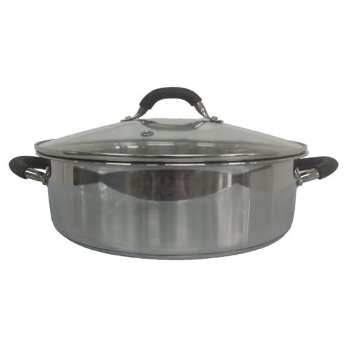 Arrocera con Tapa de Cristal Hot Spot Z529 Acero Inoxidable 7.7 L