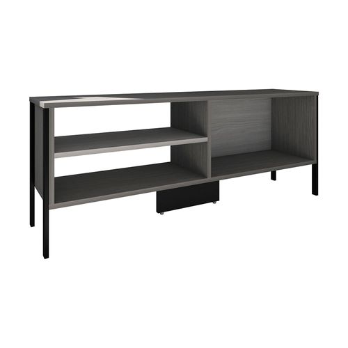 Mueble centro para TV Playcon 120 CM Estante Gris y Grafito en MDP