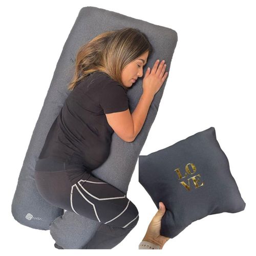 Almohada Embarazo Lactancia Jumbo Comoda Suave Y Relajante